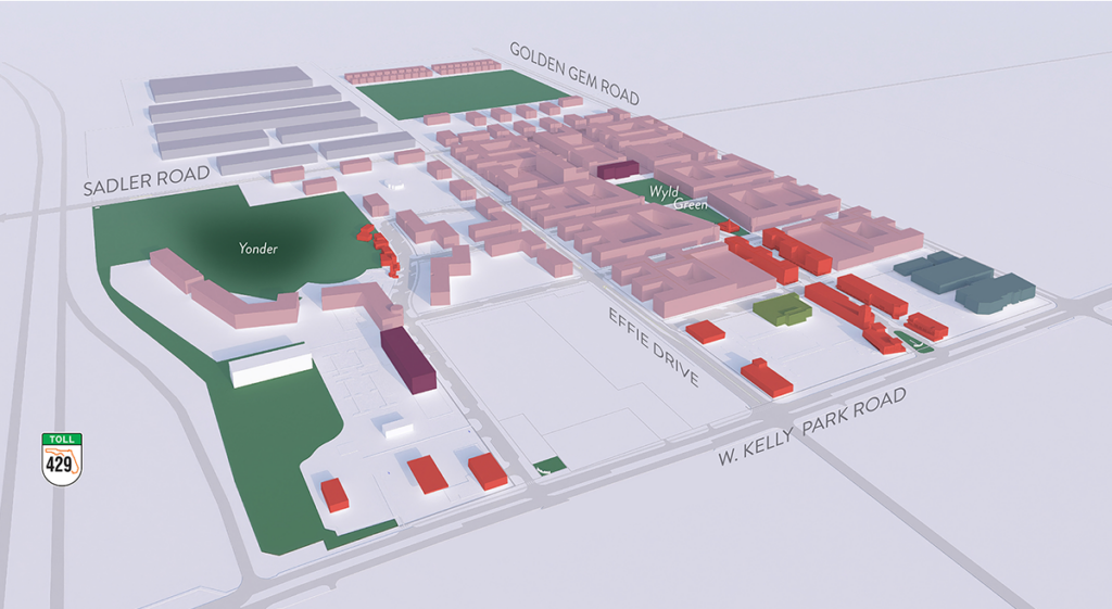 rendering of the new master plan at Wyld Oaks in Apopka Florida northwest of Orlando